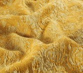 Jacquard floral lamé mostaza